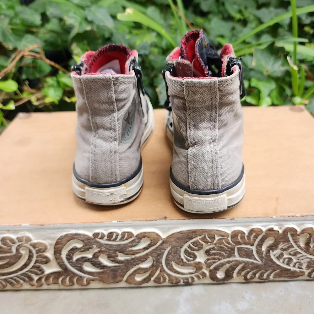Distressed Converse High Top Sneakers